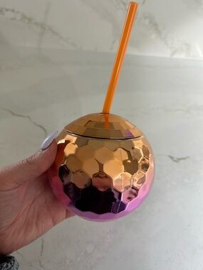 Ombré disco ball 🪩 sipper